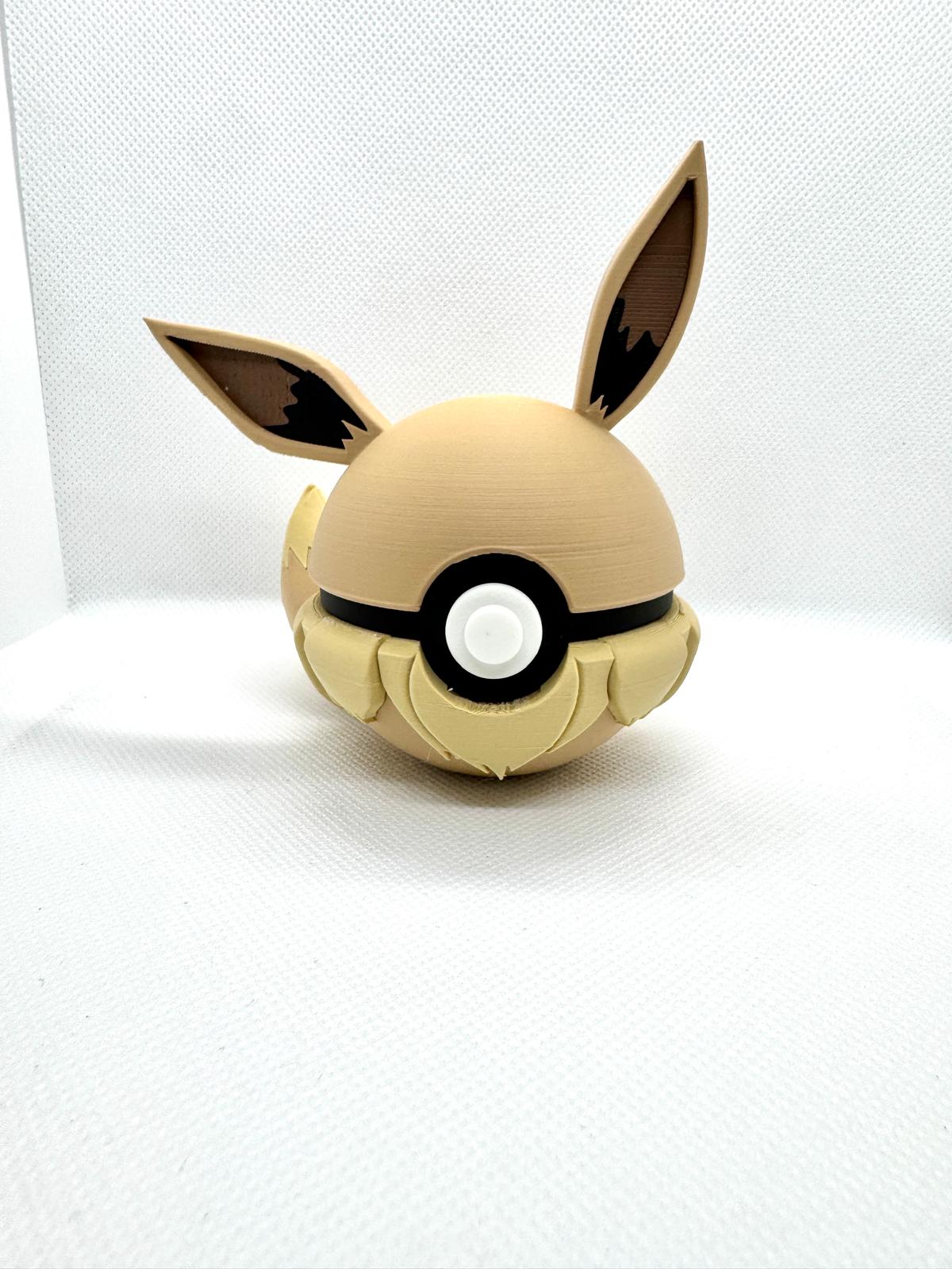 0133 - Eevee Poke Ball Stampa 3D