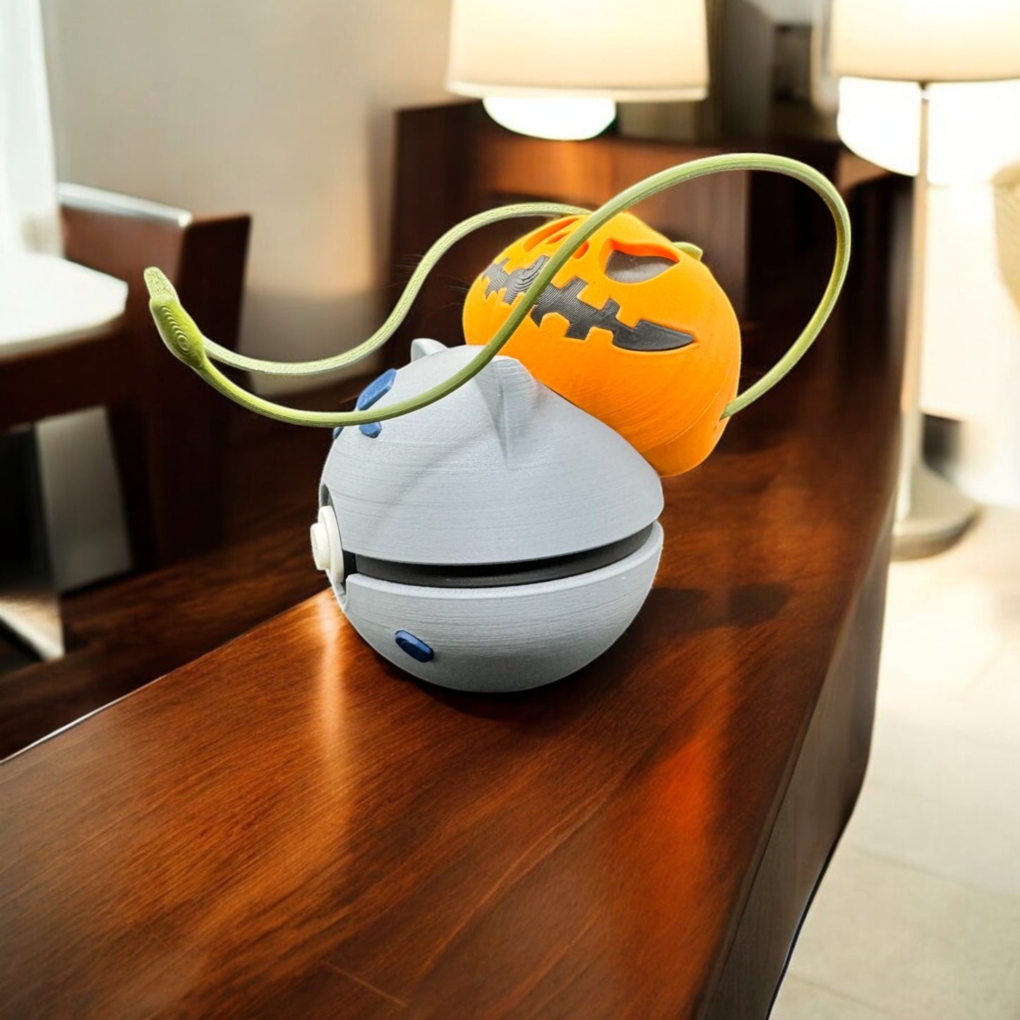 0001H - Bulbasaur Halloween Poke Ball - Stampa 3D