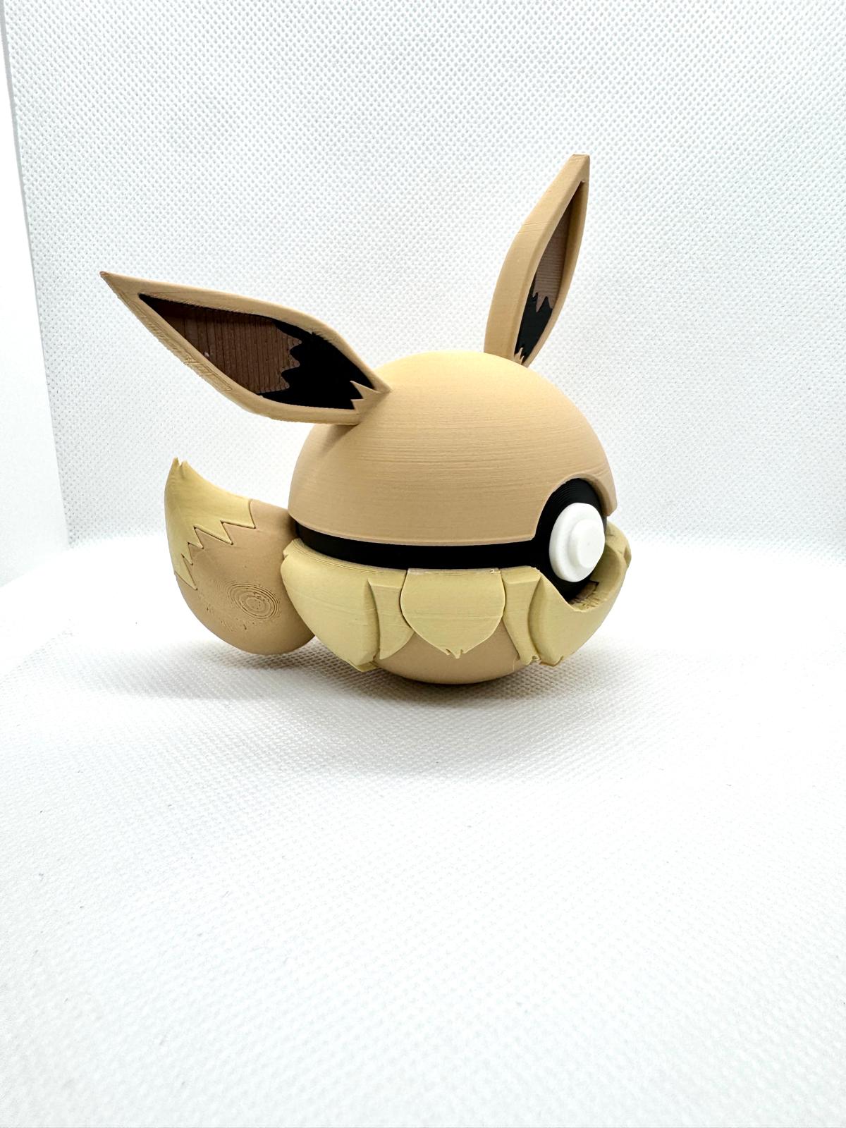 0133 - Eevee Poke Ball Stampa 3D