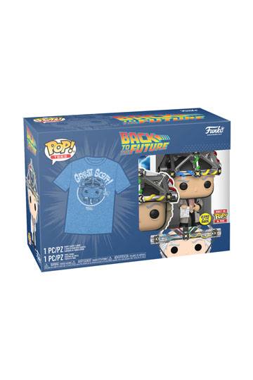 Back to the Future POP! & Tee Box Doc with Helmet