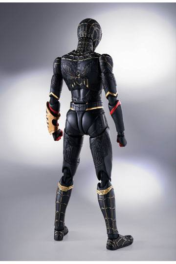 Spider-Man: No Way Home S.H. Figuarts Action Figure Spider-Man Black & Gold Suit (Special Set) 15 cm
