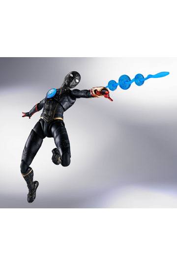 Spider-Man: No Way Home S.H. Figuarts Action Figure Spider-Man Black & Gold Suit (Special Set) 15 cm