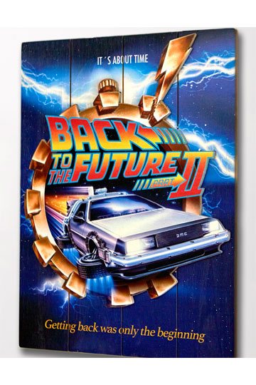 Back to the Future 2 WoodArts 3D Wooden Wall Art It's about time 30 x 40 cm