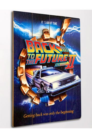 Back to the Future 2 WoodArts 3D Wooden Wall Art It's about time 30 x 40 cm