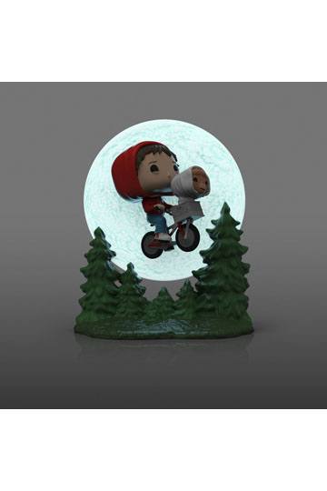 E.T. the Extra-Terrestrial POP! Moment Vinyl Figure Elliot and ET Flying (GITD) 9 cm
