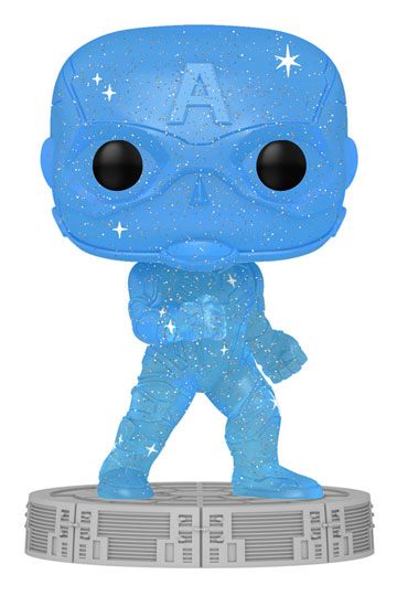 Infinity Saga POP! Artist Series Vinyl Figure Captain America (Blue) 9 cm