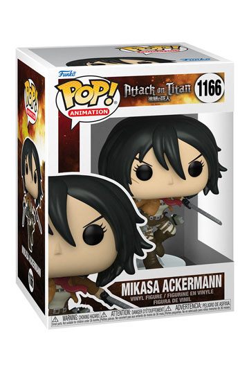 Attack on Titan POP! Animation Vinyl Figure Mikasa Ackerman with Swords 9 cm