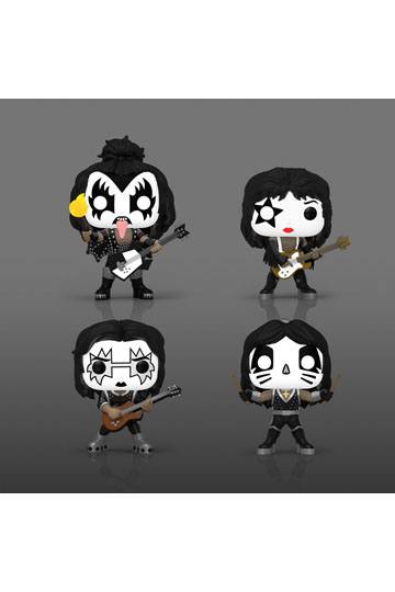 KISS POP! Albums Vinyl Figure 4-Pack Destroyer GITD 9 cm