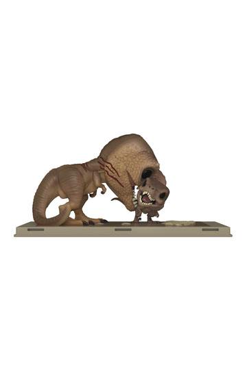 Jurassic Park POP! Movie Poster & Figure Tyrannosaurus Rex & Velociraptor 9 cm