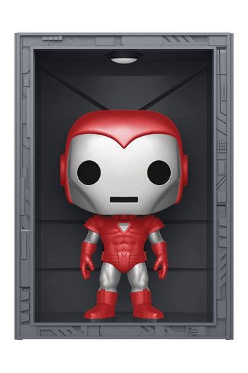 Marvel POP! Deluxe Vinyl Figure Hall of Armor Iron Man Model 8 Silver Centurion PX Exclusive 9 cm