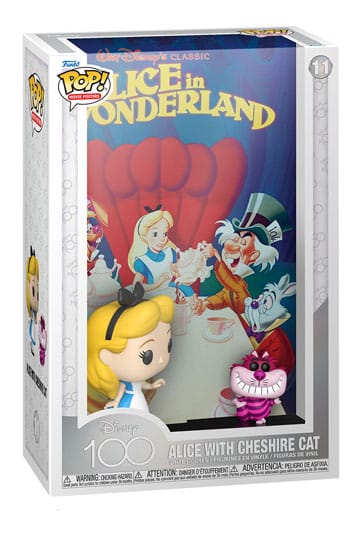 Disney's 100th Anniversary POP! Movie Poster & Figure Alice in Wonderland 9 cm