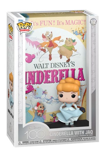 Disney's 100th Anniversary POP! Movie Poster & Figure Cinderella 9 cm