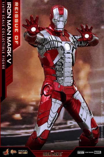 Iron Man 2 Movie Masterpiece Series Diecast Action Figure 1/6 Iron Man Mark V 32 cm