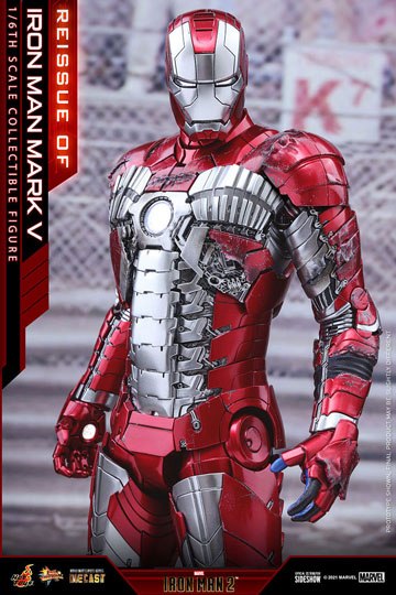 Iron Man 2 Movie Masterpiece Series Diecast Action Figure 1/6 Iron Man Mark V 32 cm