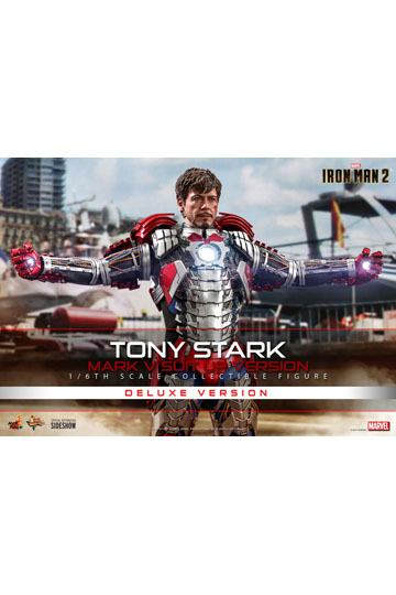 Iron Man 2 Movie Masterpiece Action Figure 1/6 Tony Stark (Mark V Suit Up Version) Deluxe 31 cm