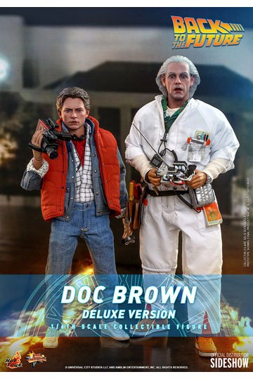 Back To The Future Movie Masterpiece Action Figure 1/6 Doc Brown (Deluxe Version) 30 cm