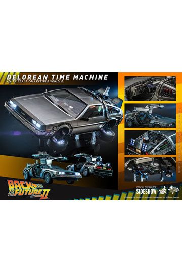 Back to the Future II Movie Masterpiece Vehicle 1/6 DeLorean Time Machine 72 cm