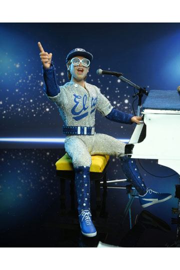 Elton John Clothed Action Figure Live in '75 Deluxe Set 20 cm