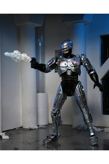 RoboCop Action Figure Ultimate Battle Damaged RoboCop with Chair 18 cm