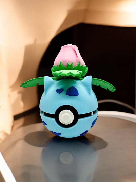 0002 - Ivysaur Poke Ball - Stampa 3D