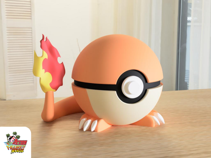 #0004 Charmander Poke Ball - Stampa 3D