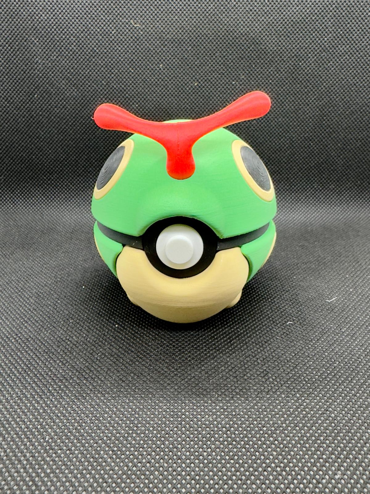 #0011 Caterpie Poke Ball - Stampa 3D