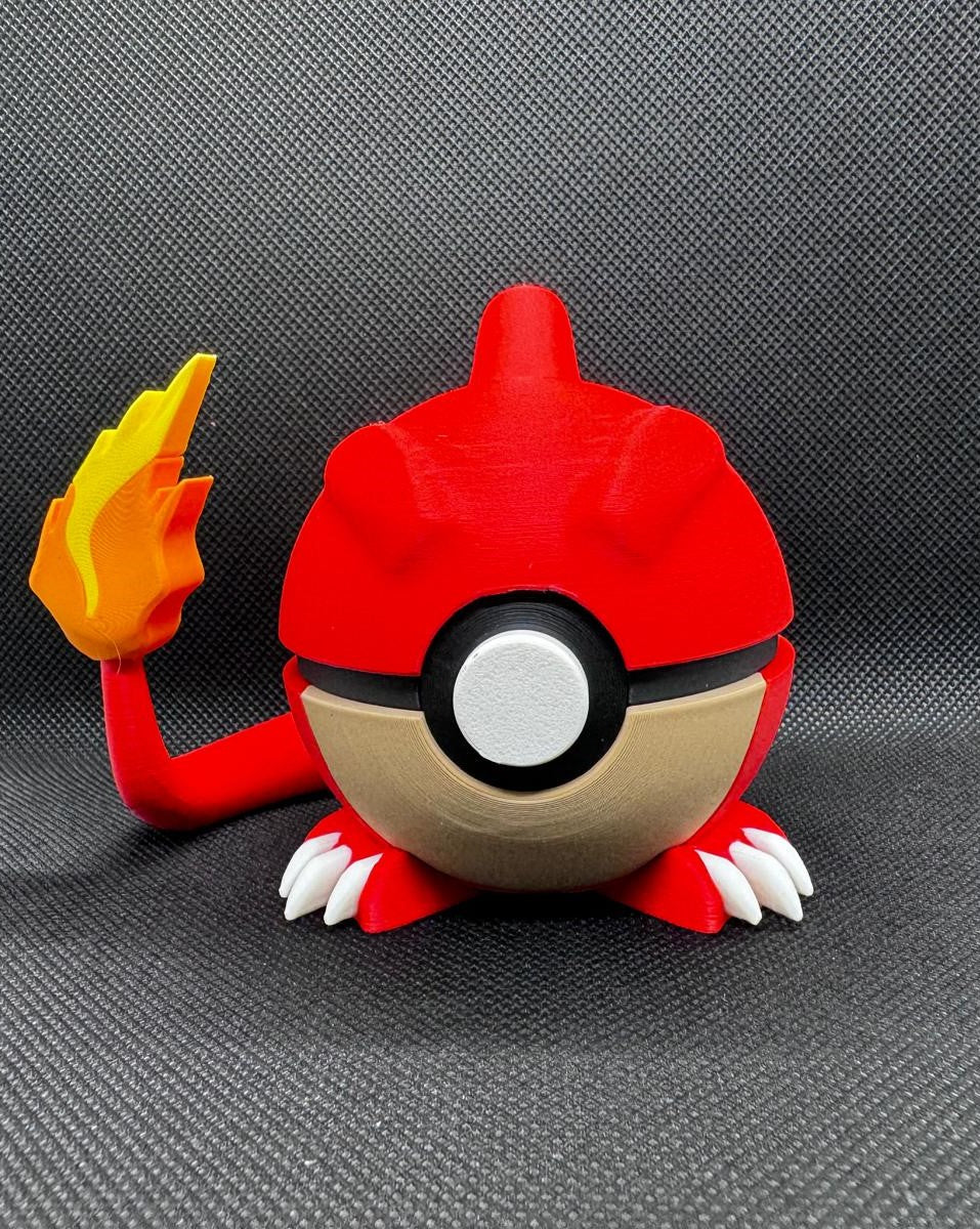 #0005 Charmeleon Poke Ball - Stampa 3D