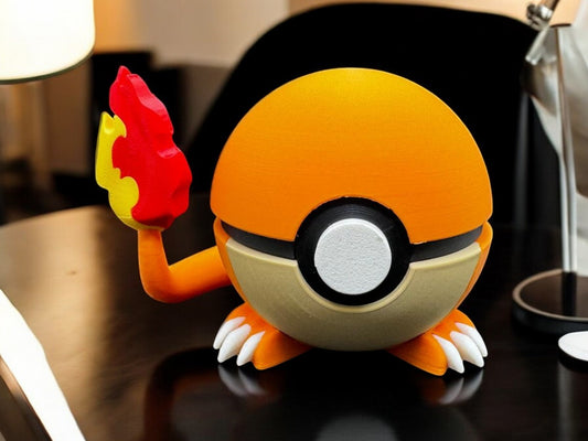 0004 - Charmander Poke Ball - Stampa 3D