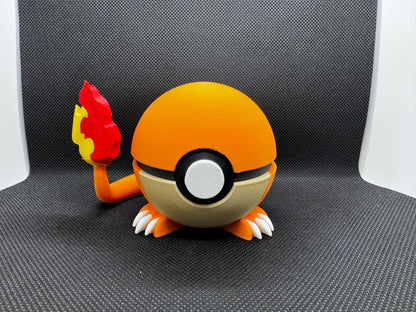 #0004 Charmander Poke Ball - Stampa 3D