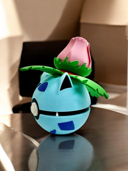 0002 - Ivysaur Poke Ball - Stampa 3D