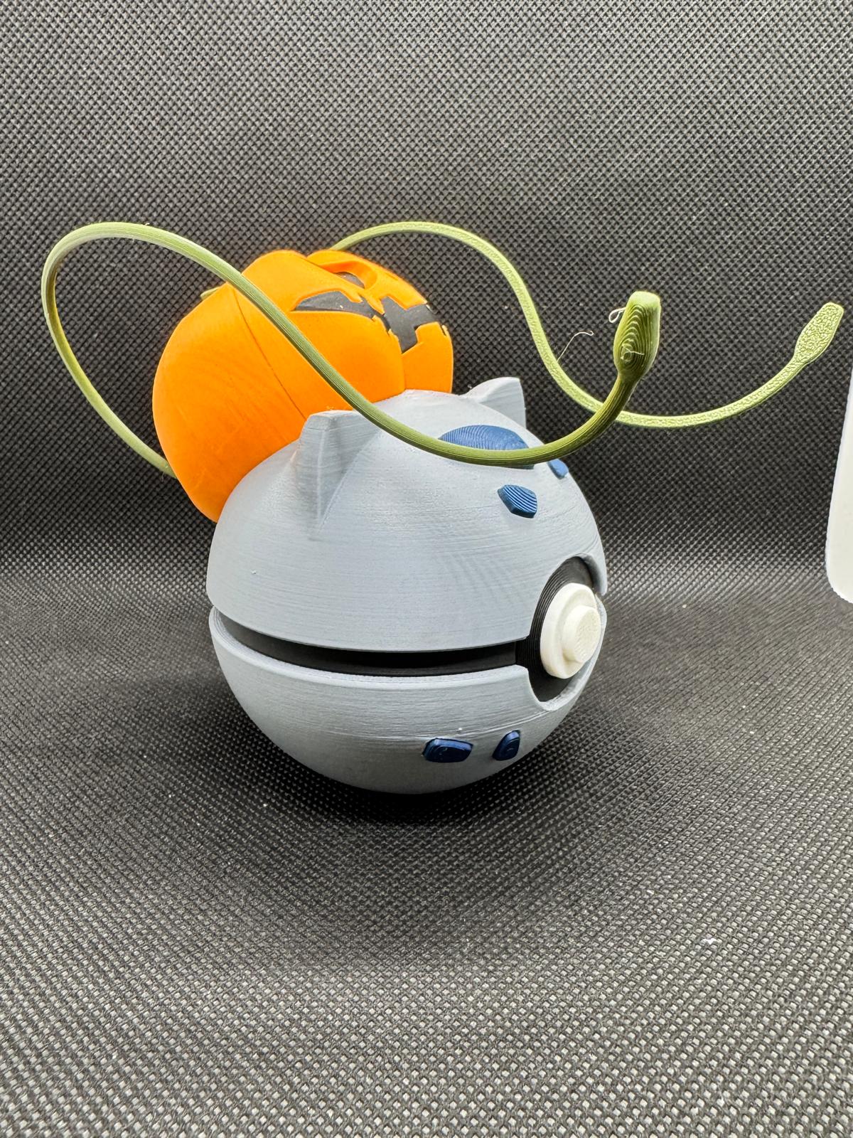 #0001H Bulbasaur Halloween Poke Ball  - Stampa 3D