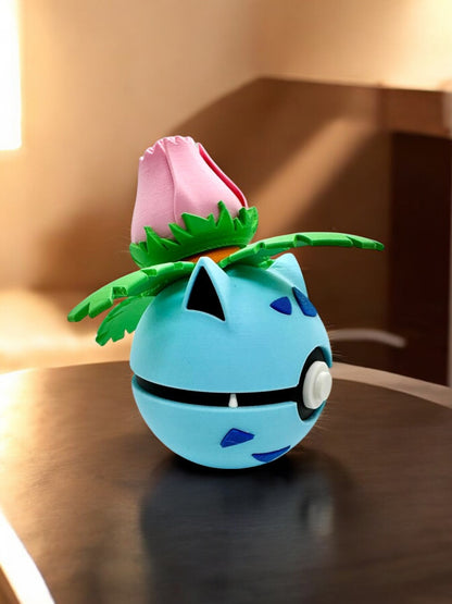 0002 - Ivysaur Poke Ball - Stampa 3D