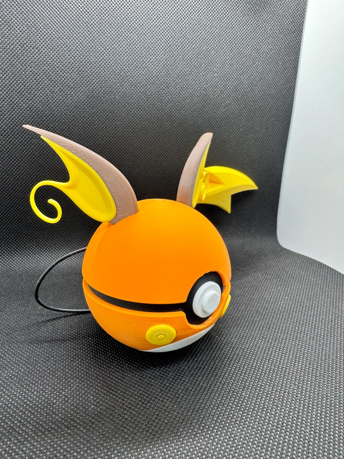 #0026 Raichu Poke Ball - Stampa 3D