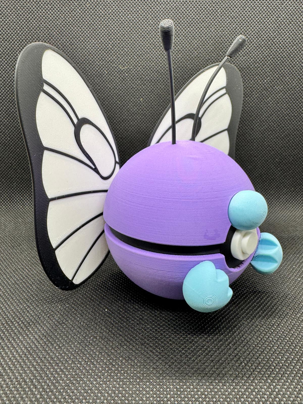 #0013 Butterfree Poke Ball - Stampa 3D