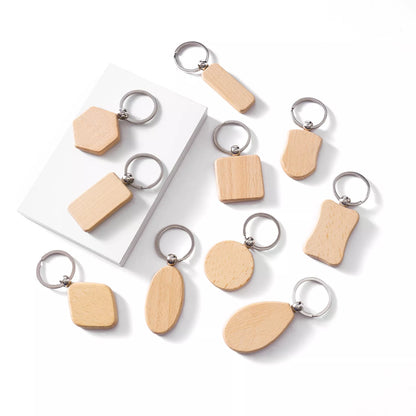 Mix Portachiavi Metallo e Legno Personalizzati