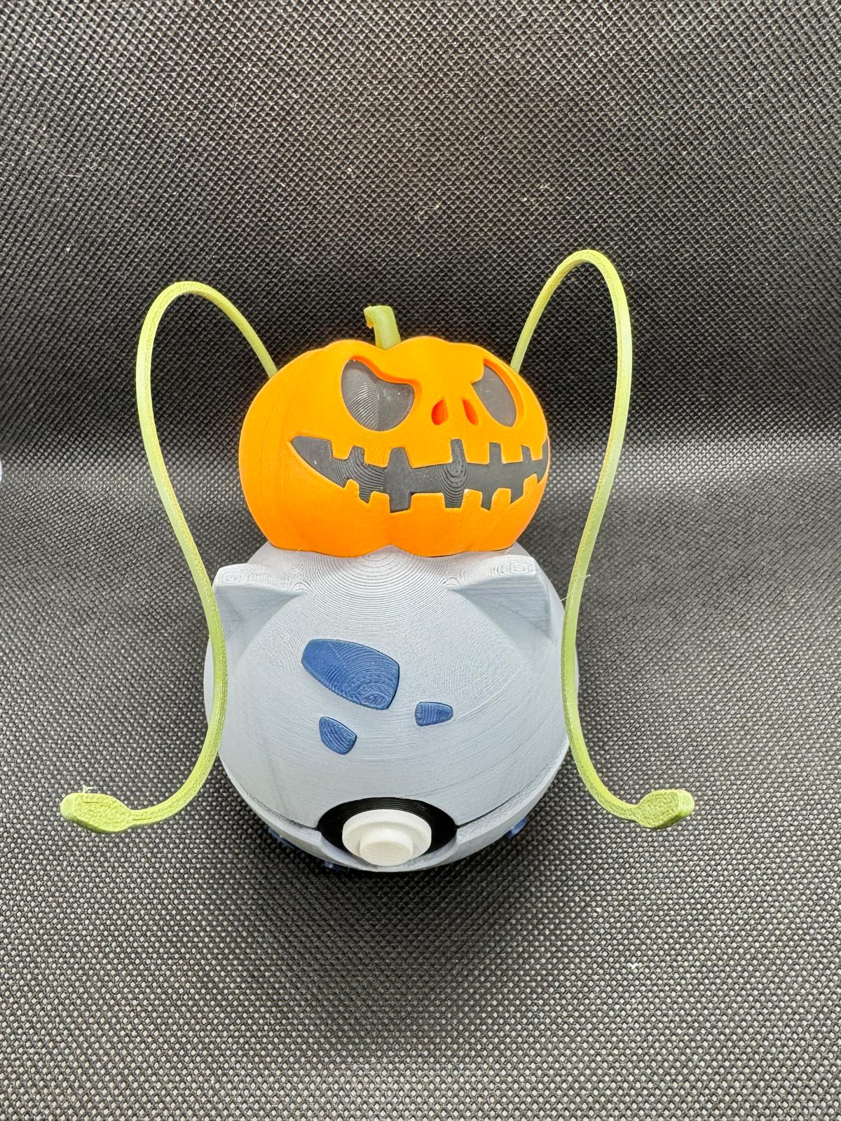 #0001H Bulbasaur Halloween Poke Ball  - Stampa 3D