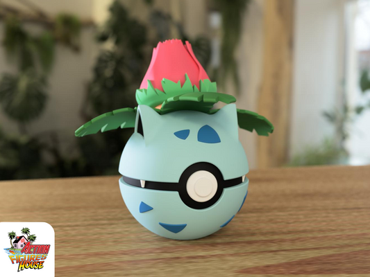 #0002 Ivysaur Poke Ball - Stampa 3D