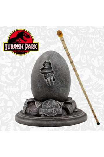 Jurassic Park Replicas 30th Anniversary Replica Egg &amp; John Hammond Cane Set