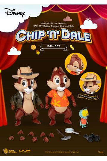 Chip 'n Dale: Rescue Rangers Dynamic 8ction Heroes Action Figures 1/9 Chip &amp; Dale 10 cm