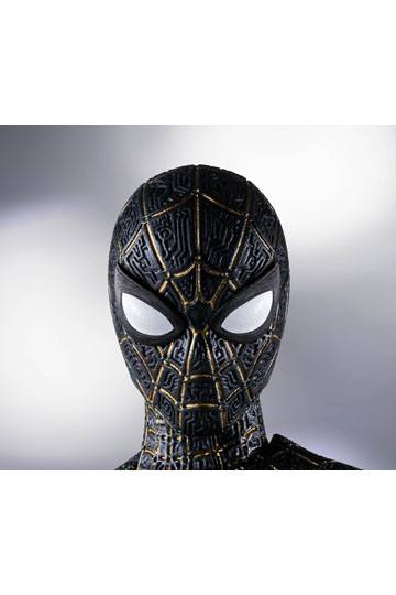 Spider-Man: No Way Home S.H. Figuarts Action Figure Spider-Man Black &amp; Gold Suit (Special Set) 15 cm