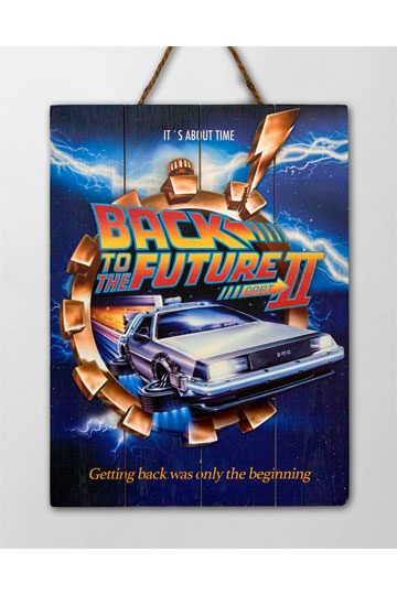 Back to the Future 2 WoodArts 3D Wooden Wall Art It's about time 30 x 40 cm