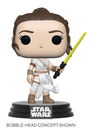 Star Wars Episode IX POP! Movies Vinyl Figure Rey w/ Yellow Saber 9 cm