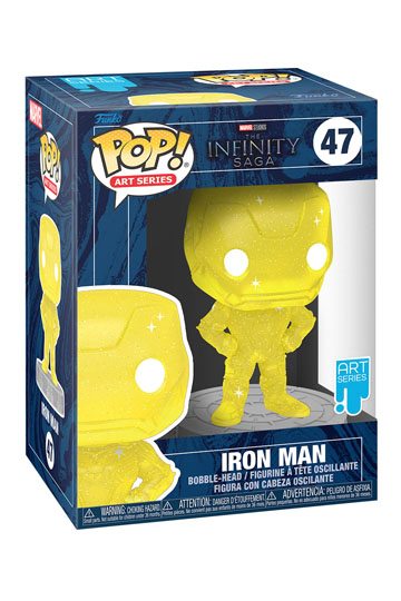 Infinity Saga POP! Artist Series Vinyl Figure Iron Man (Yellow) 9 cm