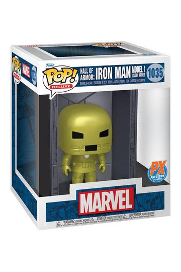 Marvel POP! Deluxe Vinyl Figure Hall of Armor Iron Man Model 1 PX Exclusive 9 cm