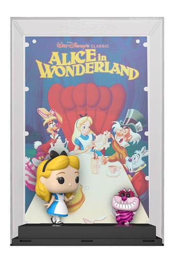 Disney's 100th Anniversary POP! Movie Poster &amp; Figure Alice in Wonderland 9 cm
