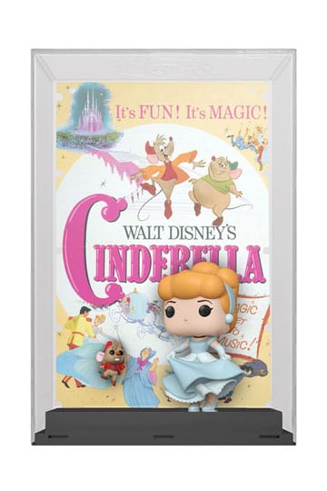 Disney's 100th Anniversary POP! Movie Poster &amp; Figure Cinderella 9 cm