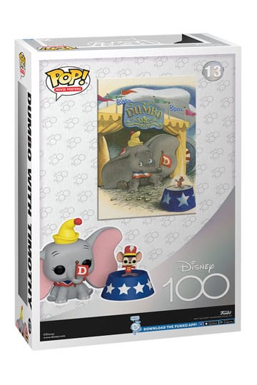 Disney's 100th Anniversary POP! Movie Poster &amp; Figure Dumbo 9 cm