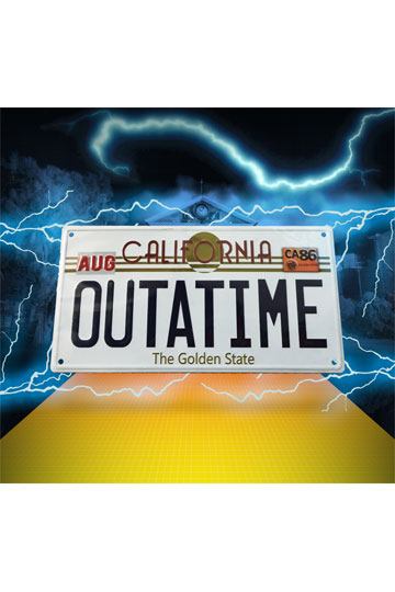 Back To The Future Metal Sign ´Outatime´ DeLorean License Plate (6076171026613)