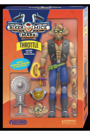 Biker Mice From Mars Action Figure Throttle 18 cm
