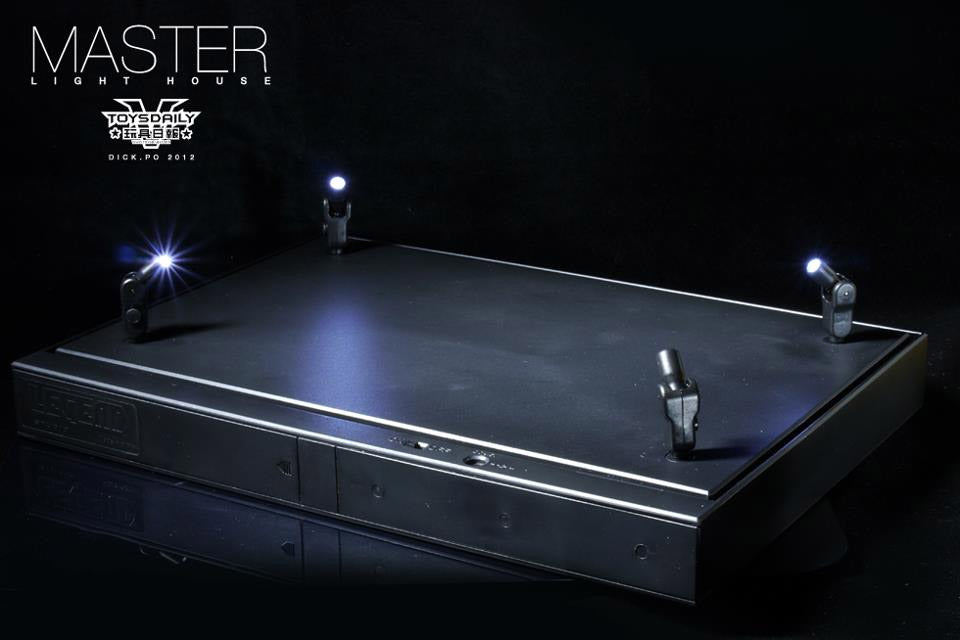 Master Light House Acrylic Display Case with Lighting for 1/6 Action Figures (black) (6092719882421)